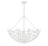 Birch 6-Light Pendant in Bisque White
