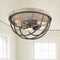 Rustic Flush Mount Ceiling Lights Distressed Wooden Lights