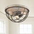 Rustic Flush Mount Ceiling Lights Distressed Wooden Lights