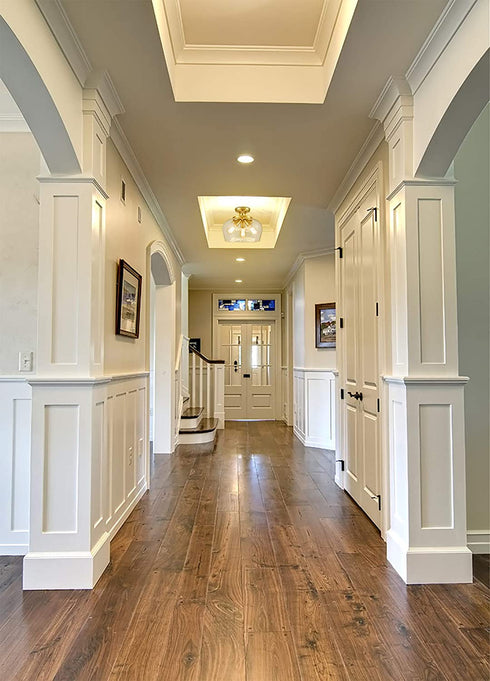 Venice Brass 3-Light Ceiling Light Semi Flush Mount Clear Glass Shade