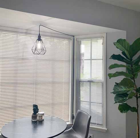 Farmhouse Plug-in Pendant Light Polygon Cage Shade