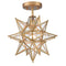 Gold Star Ceiling Light Modern Brass Flush Mount Lights