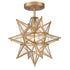 Gold Star Ceiling Light Modern Brass Flush Mount Lights