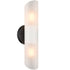 Modern Bathroom Sconce Cylinder Fixture Set of Two, Black