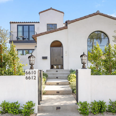 Farmhouse Outdoor Post Light Fixture Pole Lantern Antique Brass