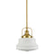 Industrial Pendant Light Fixtures Gold Schoolhouse Hanging Adjustable Light for Kitchen Island