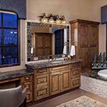 4-light Modern Black Metal with Globe Clear Glass Shade Wall Sconces