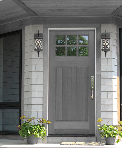 Black Outdoor Wall Lights Exterior Light Fixture Water Glass Shade