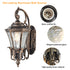 Black and Gold Sconces Wall Lighting 20.87" H Exterior Wall Light Fixture Waterproof Aluminium with Glass Outdoor Lanterns