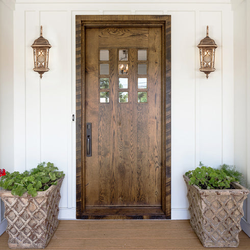 Outdoor Wall Lights Waterproof Outside Porch Light Water Glass Shade