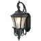 Retro Outdoor Wall Light Fixture Wall Mount Waterproof Matte Black Wall Sconce 20.87" H Glass Outdoor Lantern