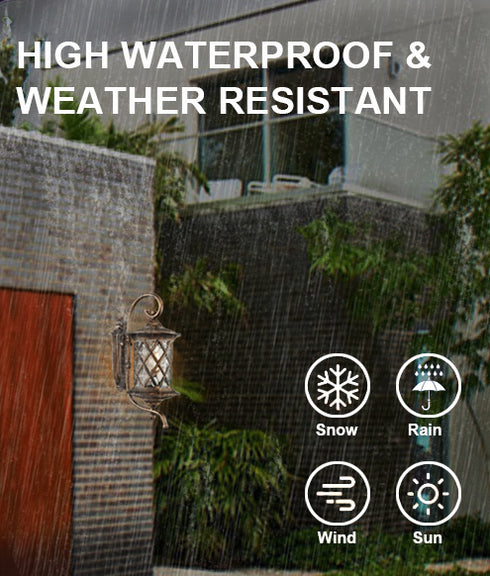 Retro Outside Wall Lights Water Glass Exterior Wall Sconces