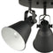 Craco Adjustable Semi Flush Mount Ceiling Light Metal Light Fixture Matte Black