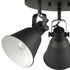 Craco Adjustable Semi Flush Mount Ceiling Light Metal Light Fixture Matte Black