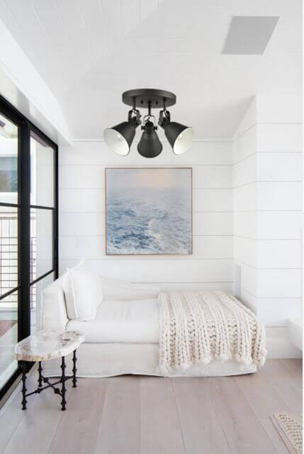 Craco Adjustable Semi Flush Mount Ceiling Light Metal Light Fixture Matte Black