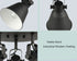 Craco Adjustable Semi Flush Mount Ceiling Light Metal Light Fixture Matte Black