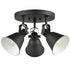 Craco Adjustable Semi Flush Mount Ceiling Light Metal Light Fixture Matte Black