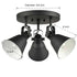 Craco Adjustable Semi Flush Mount Ceiling Light Metal Light Fixture Matte Black