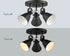 Craco Adjustable Semi Flush Mount Ceiling Light Metal Light Fixture Matte Black
