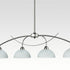 Modern 4-Light Kitchen Pendant Lighting, Brushed Nickel