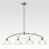 Modern 4-Light Kitchen Pendant Lighting, Brushed Nickel