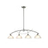 Modern 4-Light Kitchen Pendant Lighting, Brushed Nickel