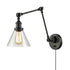 Industrial Glass Sconces Plug In Wall Lights Swing Arm Wall Lamps