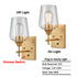 Gold Bathroom Vanity Lighting plug in Wall Sconce