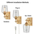 Gold Bathroom Vanity Lighting plug in Wall Sconce