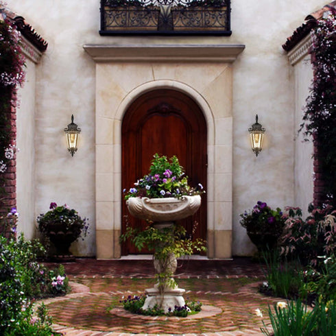 Black Outdoor Wall Lantern Sconce Waterproof Porch Light Fixture