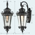 Black Outdoor Wall Lantern Sconce Waterproof Porch Light Fixture