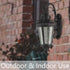Black Outdoor Wall Lantern Sconce Waterproof Porch Light Fixture