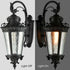 Black Outdoor Wall Lantern Sconce Waterproof Porch Light Fixture