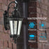 Black Outdoor Wall Lantern Sconce Waterproof Porch Light Fixture