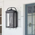 Black Outdoor Wall Lights Exterior Glass Shade Porch Light for House