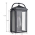 Black Outdoor Wall Lights Exterior Glass Shade Porch Light for House