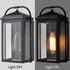 Black Outdoor Wall Lights Exterior Glass Shade Porch Light for House