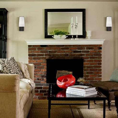 Black Wall Sconces Sets of Two Modern Fabric Shade Wall Lamps for Bedroom