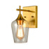 Clear Glass Bathroom Vanity Wall Sconce - Pack of 2
