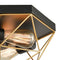 Bernalda Brass Metal Frame Ceiling Lighting Cage Flush Mount Ceiling Lights