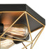 Bernalda Brass Metal Frame Ceiling Lighting Cage Flush Mount Ceiling Lights