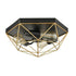 Bernalda Brass Metal Frame Ceiling Lighting Cage Flush Mount Ceiling Lights