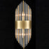 Brass Wall Sconces Lighting 2 Pack Elegant Glass Rod Wall Mount Lamp