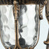 Bronze Outdoor Light Fixture Hammered Glass Wall Lantern Light