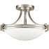 Brushed Nickel Ceiling Light Glass Ceiling Lighting Fixture