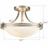 Brushed Nickel Ceiling Light Glass Ceiling Lighting Fixture