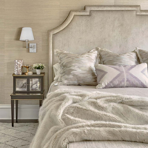 Brushed Nickel Swing Arm Wall Sconces Set of Two Plug in Sconce