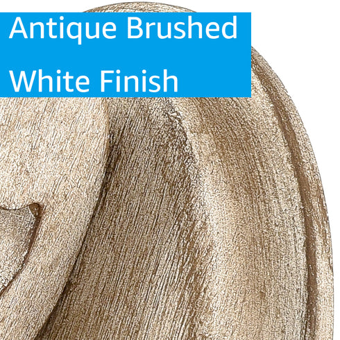 Farmhouse Wood Wall Sconce Candle Style, Antique White