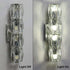 Chrome Crystal Wall Sconce Modern 4-Light Bathroom Vanity Light Fixture
