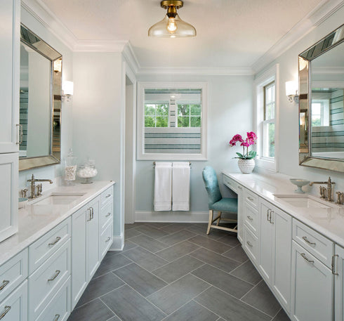 Contemporary Metal Glass Ceiling Light Brass 1-Light Pendant Light